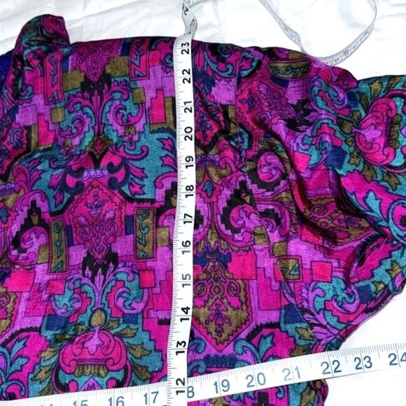 Lavon Petites Retro Tracksuit Jacket & Pants Nylon PM Purple & Multicolor - Picture 12 of 14